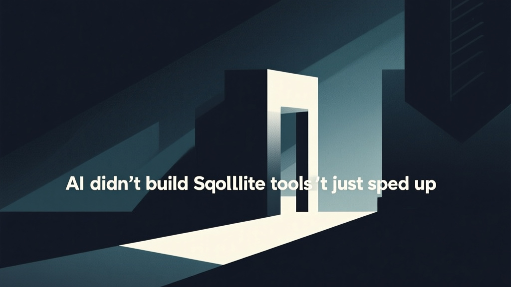 AI didn’t build SQLite tools—it just sped up the grunt work