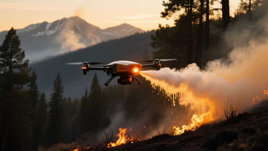 Night drones tackle wildfires before crews arrive